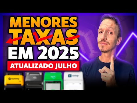 Qual a MELHOR MÁQUINA de CARTÃO com MENOR TAXA DO MOMENTO em 2025? [ATUALIZADO]