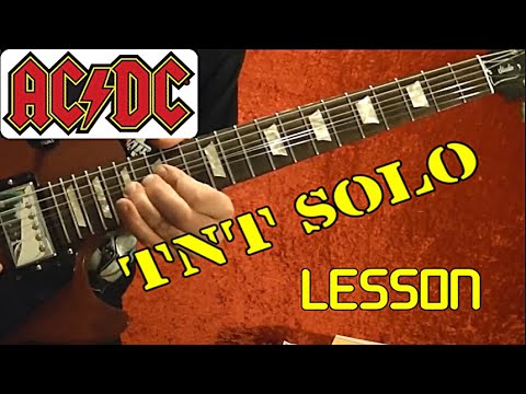 TNT Solo - AC/DC - Guitar Lesson With Tabs