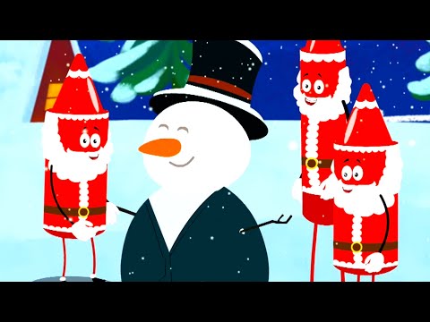 Five Fat Santa, Christmas Number Song and Cartoon Videos for Kids