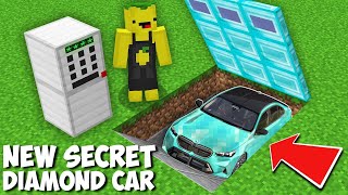 I Opened a BLOCKED DIAMOND GARAGE AND FOUND BMW M5 G90 in Minecraft ! SECRET DIAMOND BASE !