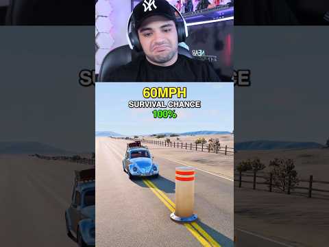 شبیه ساز تصادف با سرعت های مختلف #shortgame  #shorts #simulator