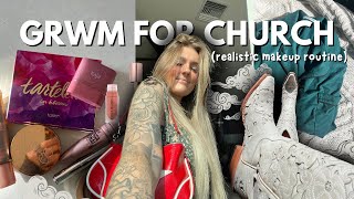 GRWM for church ( EASY makeup routine) as I spill secrets!🤫⛪️🫣🙏🏼