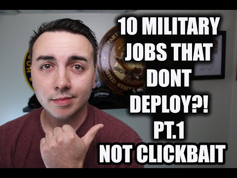 Jobs in army that do not deploy