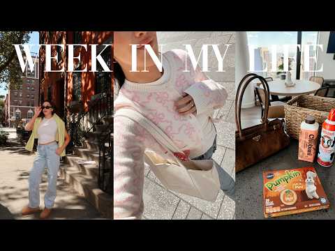 WEEK IN MY LIFE in the CITY | fall vibes! 🍂🍁 shopping for fall, furniture delivery + usher concert!