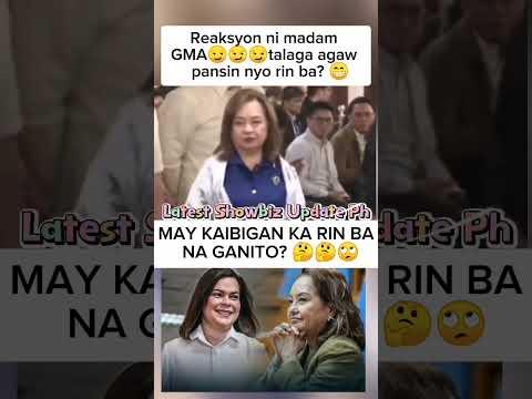 Reaksyon ni madam GMA😏😏😏talaga agaw       pansin nyo rin ba? 😁