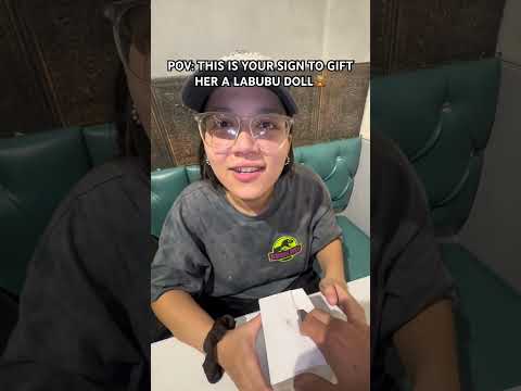 GIFTING HER LABUBU DOLL! || LABUBU DOLL REVIEW #labubu #labubuviral #funny #labubusong #shorts