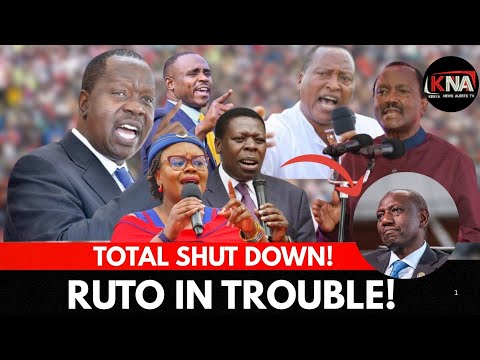GAME OVER! RUTO PANICS AS MATIANGI KALONZO, WAMALWA & GATHONI STORMS THE CROWD OF KIAMBU AGAINST HIM