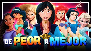 Las 18 PRINCESAS Disney: De PEOR a MEJOR | #ControlZ
