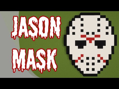 Pixel Art Minecraft Tutorial (Jason Voorhees Mask)