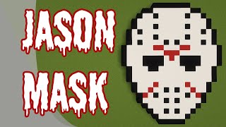 Pixel Art Minecraft Tutorial (Jason Voorhees Mask)