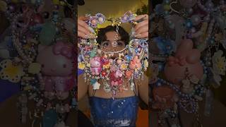 ASMR Final Boss of Necklaces 🌺 #asmr #statementjewelry #hellokitty