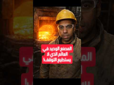 المصنع الوحيد في العالم الذي لا يستطيع التوقف!#مصانع#صناعة#زجاج#عمال#معلومات_دايلي