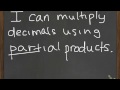 Multiplying Decimals Using Partial Products