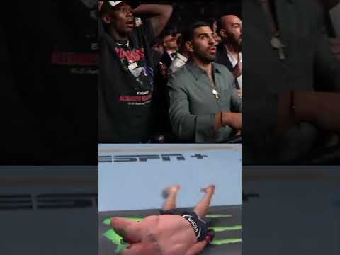 La reacción de Topuria al K.O. de Holloway #topuria #ufc #holloway #mma