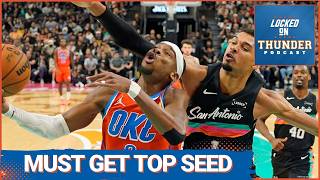 OKC Thunder MUST GRAB Top Seed After Spurs LOSS | NBA Playoffs Implications