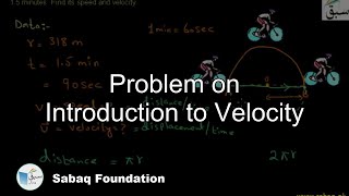 Problem on Introduction to Velocity