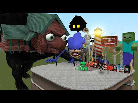 NIGHTMARE GRANNY HOUSE VS ALL MONSTERS In Garry's Mod!