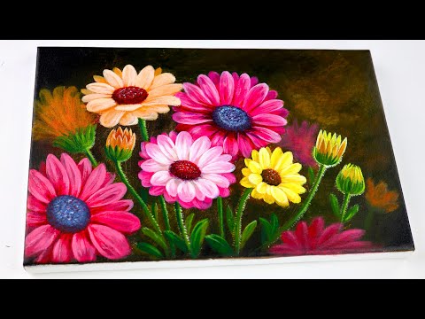 Mastering Flower Painting | Acrylic Painting Techniques