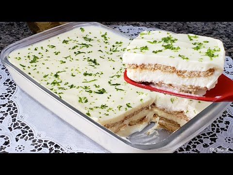 PAVÊ FÁCIL DE LIQUIDIFICADOR QUE NÃO VAI AO FOGO, PAVÊ DE LIMÃO DELICIOSO!