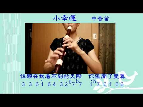 我的少女時代主題曲~小幸運 (中音直笛)by S.G. - YouTube