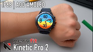 Nervfit Kinetic Pro 2 Review | 1.43” AMOLED Always On Display 🔥| IP68 Water Resistant | BT Calling !