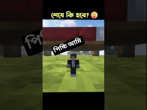 আমি কি পিচ্চি হয়ে Bed এর নিচে দিয়ে যেতে পারবো 😯 #shorts #minecraft #risgaming