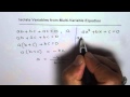 Isolating Variables and Completing the Square