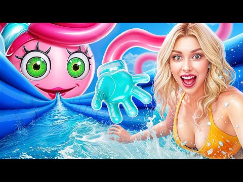 Laten We Een Waterpark Bouwen Met Mommy En Daddy Long Legs!