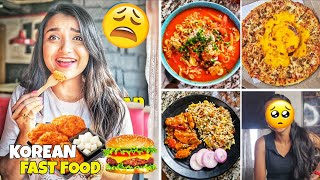 Vlog - Trying New Launch KOREAN FAST FOOD - Domino's নতুন Garlic Bread, Momo More - রিয়া এখন কই !!