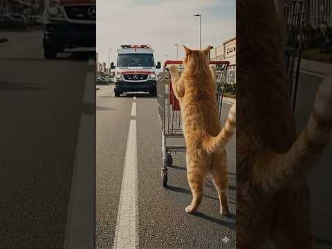 hero cat ๐ #cat #kitten #rescue๐ ๐คฑ