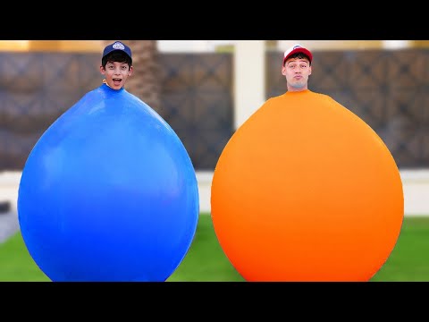 La nuova avventura di Jason e Alex 🌈 Sfida con enormi palloncini | Jason Vlogs Italia