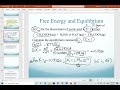 Equilibrium Constants and Delta G