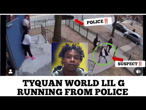 Tyquan World Lil G RUNNING From Police Caught On Camera, Kids Tried To Helped Them By Closing GATE