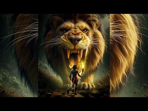 Angry Lion Photoshop Manipulation