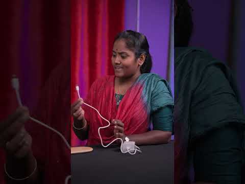 🤩 Wire Vs 😎 Wireless Charger..! அப்படி போடு🤣🤣 #shorts #wirelesscharger #wire #charger