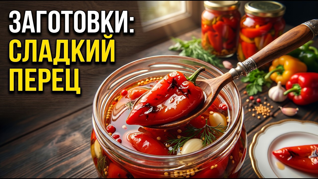 Сладкий перец. Консервация. Старый и проверенный рецепт.