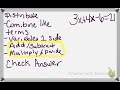 Solving 2-Step Equations with Like Terms