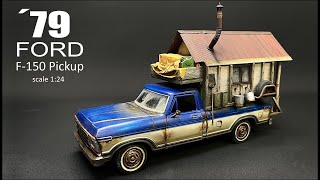 1979 Ford F-150 Pickup Conversion to Camper scale 1:24 for my next Diorama