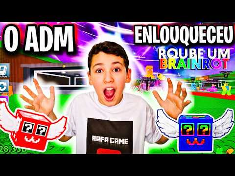 O ADM ENLOUQUECEU NO ROUBEM UM BRAINROT COM VÁRIAS LUCKY BLOCK 😱