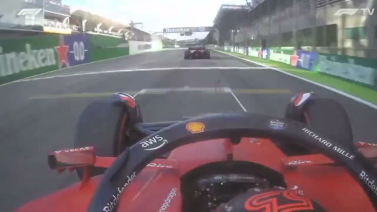 Watch onboard: Carlos Sainz's Turn 1 aggressive overtake on Max ...