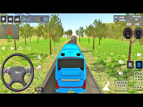 Indian City To Mountain Ac Bus City Bus Simulator Parking Driving 2025 Video No - 28 | Bus Game
