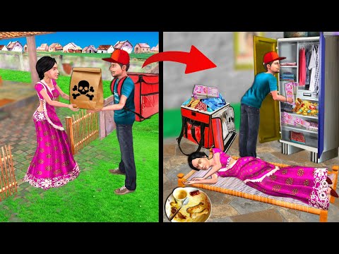 Fake Food Delivery Wala House Money Gold Jewellery Thief Hindi Kahaniya Moral Stories Hindi Stories