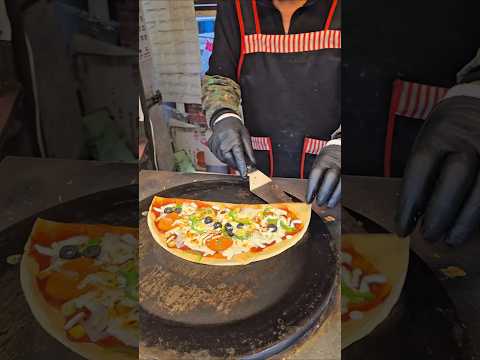 KOREAN STREET PIZZA CREPE! Ultimate Street Food Experience in [피자 그레페] #crepe #shorts #pizza #food