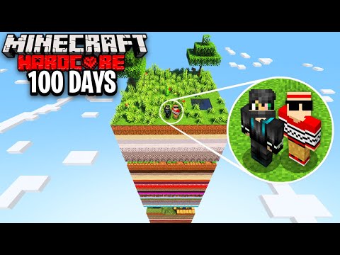 We Survived 100 Days on ONE RANDOM CHUNK in Hardcore Minecraft!