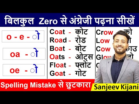 Learn Spelling Rules | Zero से English सीखे |  English padhna kaise sikhe | अंग्रेजी पढ़ना कैसे सीखे