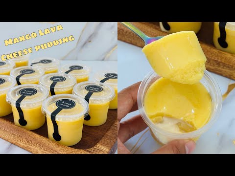 Mango Lava Cheese Pudding | Business Dessert