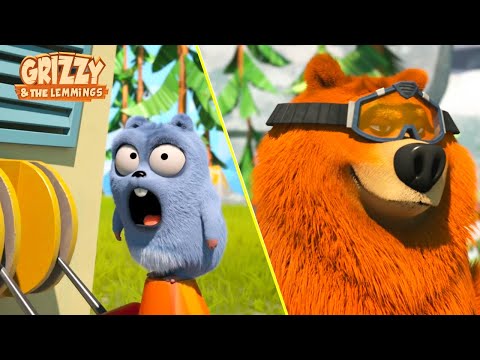Racing Lemmings | 25' Grizzy & the Lemmings Compilation 🐻🐹 Cartoon for Kids