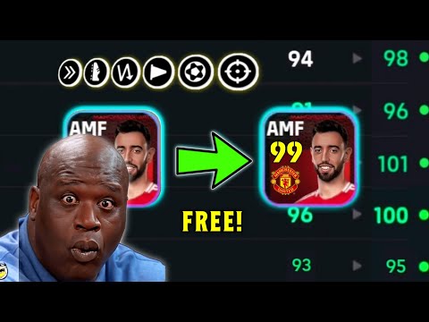 How To Max 99 Rated Bruno Fernandes In efootball 2025 | bruno fernandes Max Level efootball 2025