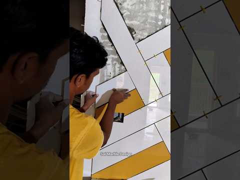 Wash Basin Tiles Fitting #tilesdesign #tiles #tilework #walltiles #youtubeshorts