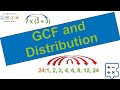 Greatest Common Factor and Distributive Property
